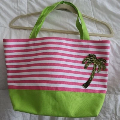 Bolso de Mano QUACKER FACTORY Palmera Compras Playa Piscina Vacaciones Regalo Foto 1 de 4