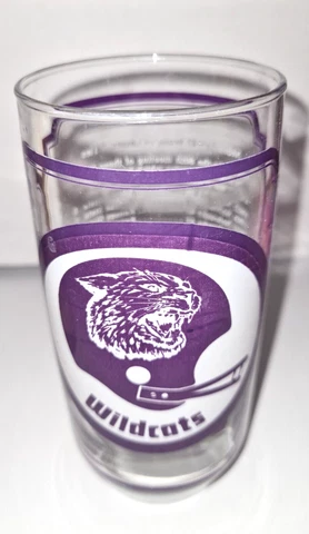 1975 Nebraska Cornhusker Football Schedule Scores Glass Tumbler SAM'S KSU Cats Cover