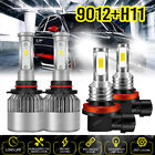 6000K Combo 4X LED Headlight&Fog Light lamp Bulbs Kit For Fiat 500 2012-2019 A+