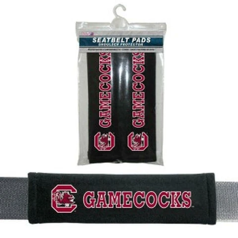 South Carolina Gamecocks Seat Belt Pads 2 Pack [NEW] Auto Car Seatbelt Shoulder Cover
