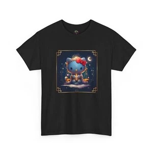 Hello Kitty T-Shirt Zodiac Libra Tee Cute Cosmic Shirt for Women & Men - Picture 1 of 105