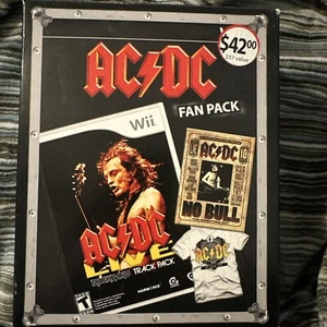 WII AC/DC Fan Pack: AC/DC Track Pack Sealed DVD And Brand New Large TShirt NEW! - Picture 1 of 3