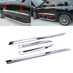 For Jeep Grand Cherokee WK2 2014-2021 Chrome Body Side Molding Line Cover Trim - Picture 1 of 7