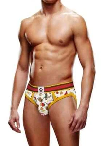 Prowler Berlin Brief – Medium – White/Orange Mens Underwear - Picture 1 of 1