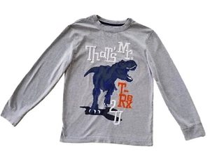 Gymboree  Dinosaur Shirt Size 12 Thats Mr. T Rex 2 u Tyrannosaurus Tee Youth - Picture 1 of 4