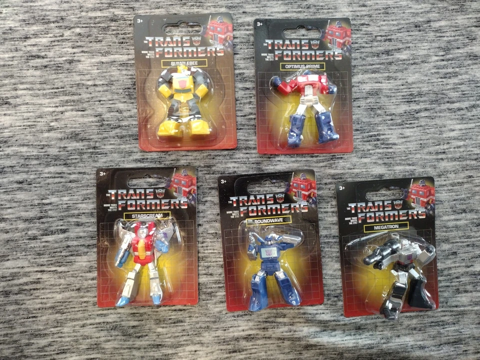 Transformers SET 5 Optimus Megatron Mattel Micro Collection figures Cake Topper - Image 1 of 4