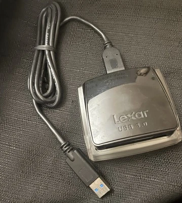 Lexar Professional USB 3.0 Dual Slot Memory Card Reader LRW400U With Cord - Image 1 of 3