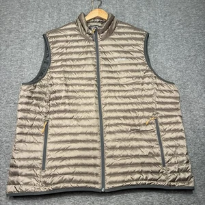 Eddie Bauer Vest Mens 2XL Brown EB700 Lightweight Down Puffer Packable Outdoor - Picture 1 of 7