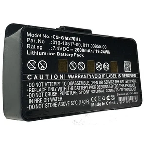 Battery for GPS Unit Garmin GPSMAP 010-10517-00 478 296 276C 276 376C 378 378C - Picture 1 of 5