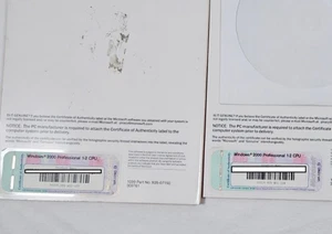Microsoft Windows 2000 Professional - Product Key & Quick Start Guide NO DISK - Picture 1 of 3