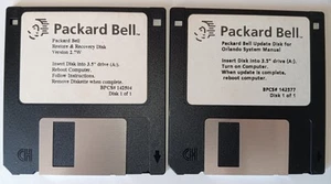 Packard Bell Restore & Recovery Disk Version 2.7W 3.5" Floppy Disk + Update Disc - Bild 1 von 5