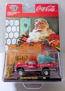 VHTF! M2 Machines Coca Cola 1998 GMC Sierra 1500 4x4 Truck Tree Plower Xmas Edit - Picture 1 of 15