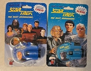 STAR TREK THE NEXT GENERATION PORTACHIAVI CLICK VIEWER 24 FAVORITE CREW & ALIENS - Foto 1 di 4