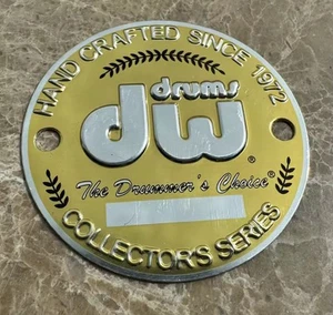 (1) DW Drums Collector Series Gold Drum Badge replacement - Picture 1 of 1