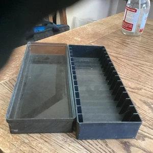 Vintage Kunststoff Audio Kassetten Halter Aufbewahrungstasche hält 15 Kassetten - Bild 1 von 1