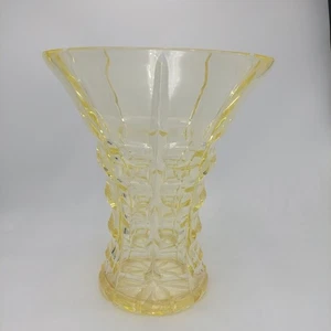 Moser Art Deco Cut Glass Crystal Bohemian Vase STUNNING 9.4" - Picture 1 of 9