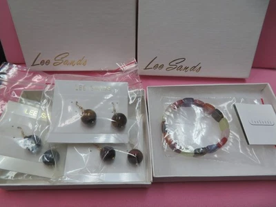 Lee Sands 3 Pairs French Wire 15mm Dangle Earrings + One 6.75" Stretch Bracelet - Image 1 of 4