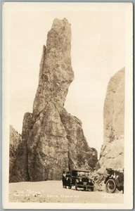 CUSTER STATE PARK SD THE SPIKE NEEDLES ROAD HWY ANTIQUE REAL PHOTO POSTCARD RPPC - Picture 1 of 2