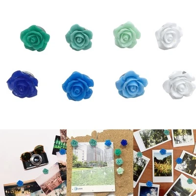Push Pins for Cork Board Floral Thumb Tacks for Wall Bulletin Board Travel Map - Image 1 of 4