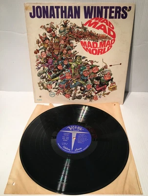 JONATHAN WINTERS Mad Mad Mad Mad World Vinyl LP 1964 Verve Records V-15041 – EX - Image 1 of 4