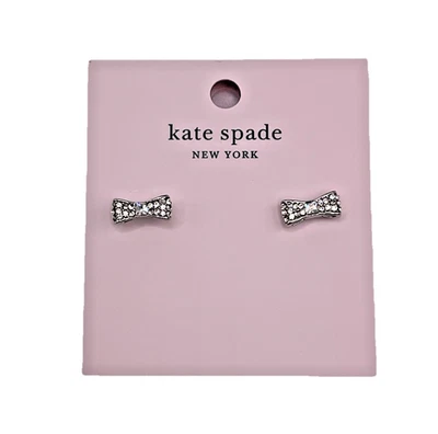 Pendientes Kate Spade listos conjunto arco pavé pendientes plata tachuelas NUEVO joyería Foto 1 de 4