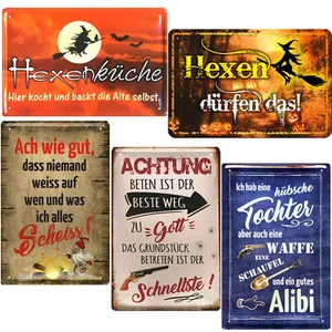 Blechschild Retro 20x30cm  Warnschilder lustige Sprüche Geschenke Deko Metall - Bild 1 von 6
