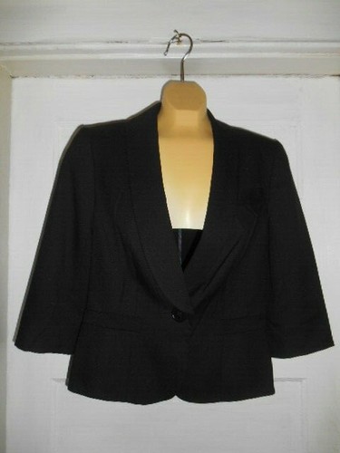 PALM ANGELS Blazer giacca donna nero Trina Turk Los Angeles Palm Springs nuovo senza etichette taglia 6