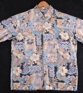 Vintage Reyn Spooner Aloha Hawaiian Shirt Mens Large Short Sleeve - Picture 1 of 11