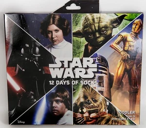Star Wars 12 Days of Socks - Toddler size S - Shoe 5.5-8.5 NEW-TARGET EXCLUSIVE - Picture 1 of 2