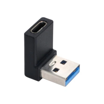 USB3.0 A Male to USB-C Type C Female 90 Degree Up Angled Data Adapter for Laptop - Image 1 of 4