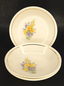 C1940 LOT Universal Cambridge Upico Buttercup & Lavender Fruit Bowl Replacement - Picture 1 of 8
