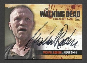A13 THE WALKING DEAD SEASON 1 AUTOGRAPH CARD MICHAEL ROOKER MERLE DIXON HORROR