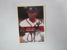 2000 JUST 2K # 154 GEORGE LOMBARD Autograph Signed Card Atlanta Braves