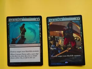 MTG Card. Walk the Plank x2 Ixalan Black Foil as pictured inc promo - Picture 1 of 2
