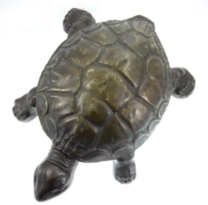 13" Golden & Jacobson Antique Working Turtle Spittoon Cast Iron Copper Chicago - Picture 1 of 12