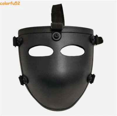 США! Тактическая пуленепробиваемая маска уровня 3A UHMW-PE баллистический шлем на половину лица черная - Изображение 1 из 4