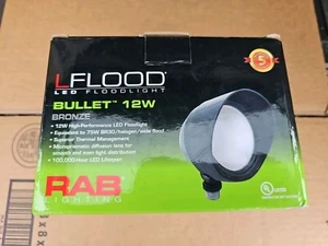 BULLET12A LED Floodlight, 12W, 120V, 5000K, Bronze - Picture 1 of 3