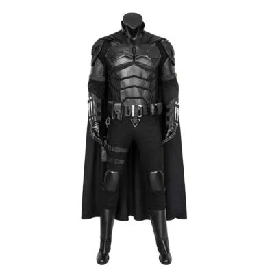 The Batman 2021 Costume Cosplay Suit Bruce Wayne Halloween Outfits Handmade - Image 1 of 4