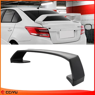 For 2014-2018 Toyota Yaris Sedan Trunk Rear Spoiler Black Pedestal Wing — 第 1/4 张图片