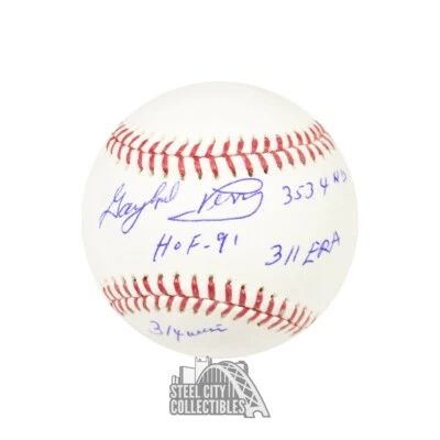 Gaylord Perry Autographed Official MLB Baseball - PSA/DNA COA (6 Inscriptions) - Image 1 of 2