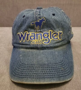 Vtg 90s Wrangler Denim NASCAR Dale Earnhardt #3 Strapback Hat Cap Redneck - Picture 1 of 8