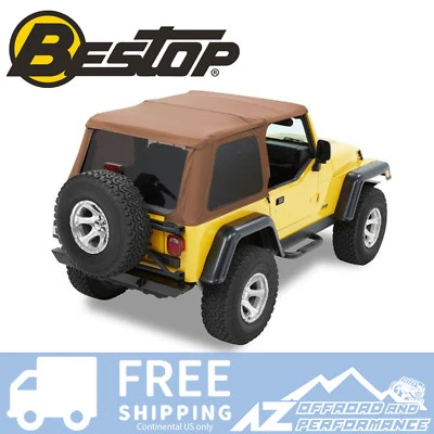 Bestop Trektop NX Soft Top  - Tinted ( Spice ) For '97-'06 Jeep Wrangler TJ - Imagem 1 de 2