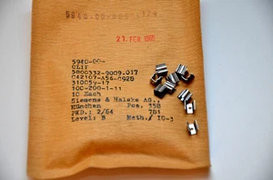 5x Siemens & Halske Sicherungshalter / Clip für Sicherungs-Ø 5 mm, Kabelhalter - Picture 1 of 3