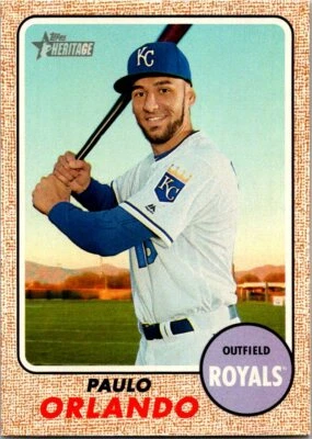 2017 Topps Heritage Paulo Orlando #276 Kansas City Royals - Image 1 of 2