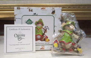 Fitz and Floyd Charming Tails Figurine You Help Make Christmas Special #87/188 - Picture 1 of 14