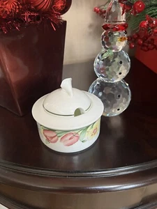 CANARI VILLEROY & BOCH ZUCKERDOSE MIT DECKEL GERMANY BONE CHINA NEUWERTIG - Bild 1 von 6