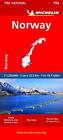 Norway - Michelin National Map 752 by Michelin Folded Book