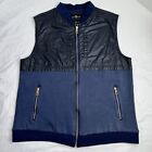 Mens Marc Ecko Cut & Sew Full Zip Fleece Vest Jacket Size XXL Zip Pockets EUC