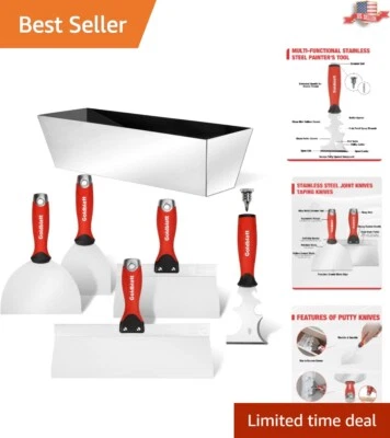 Juego de cuchillos para juntas y cintas de acero inoxidable de limpieza sin esfuerzo - 12 piezas Foto 1 de 4