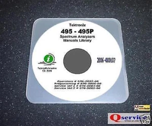 Tektronix 495 495P Complete Manuals Library Complete with A3 Diagrams CD - Picture 1 of 1